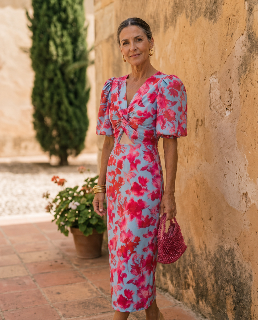 Wanda | Midikleid mit Puffärmeln