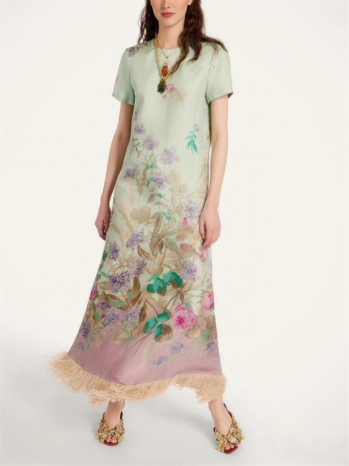 Maxi Boho-Blumenrobe