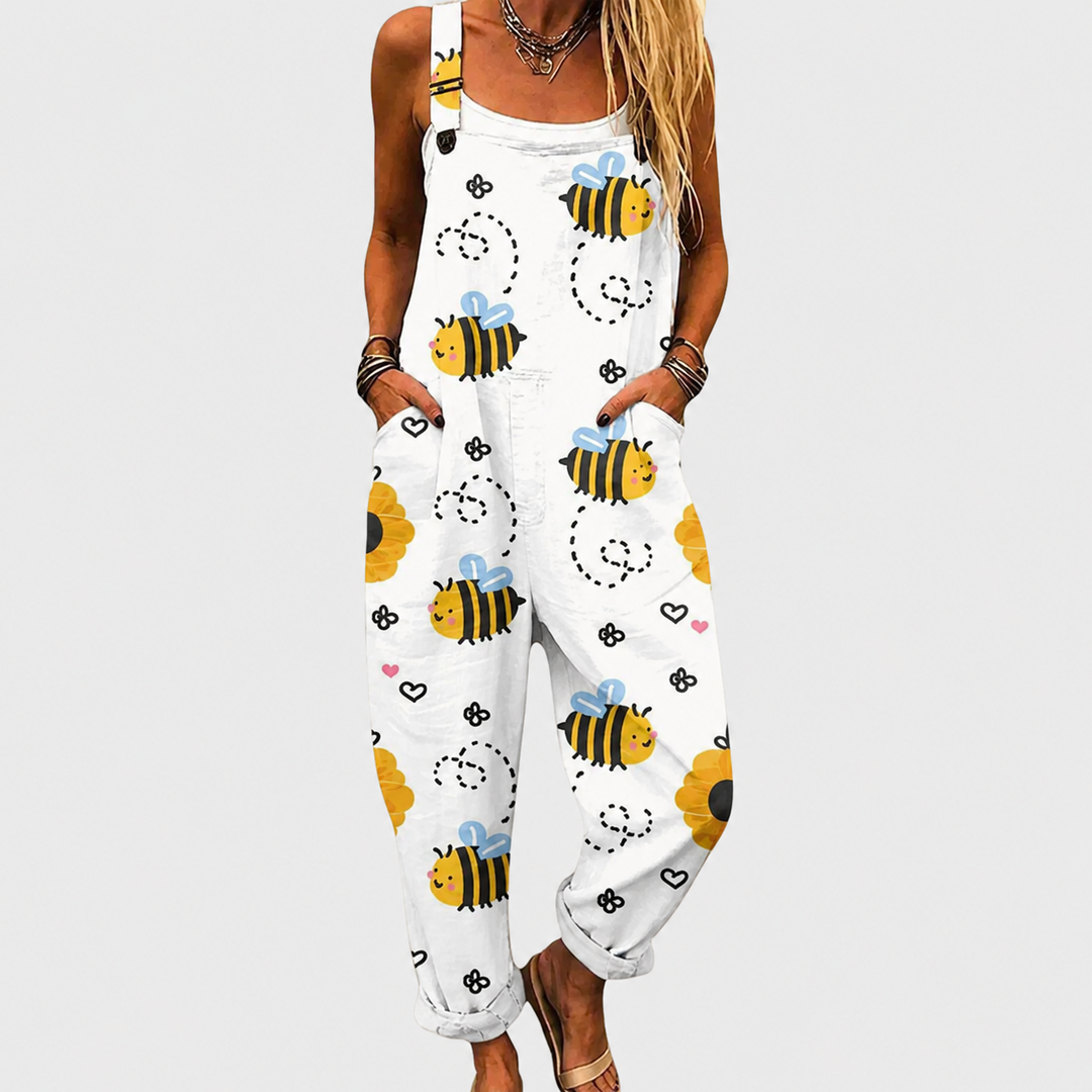Bequeme Bedruckte Latzhose