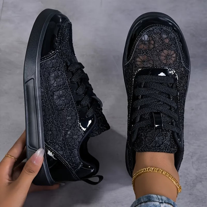 Dentelle | Sneaker aus Blüten-Spitze