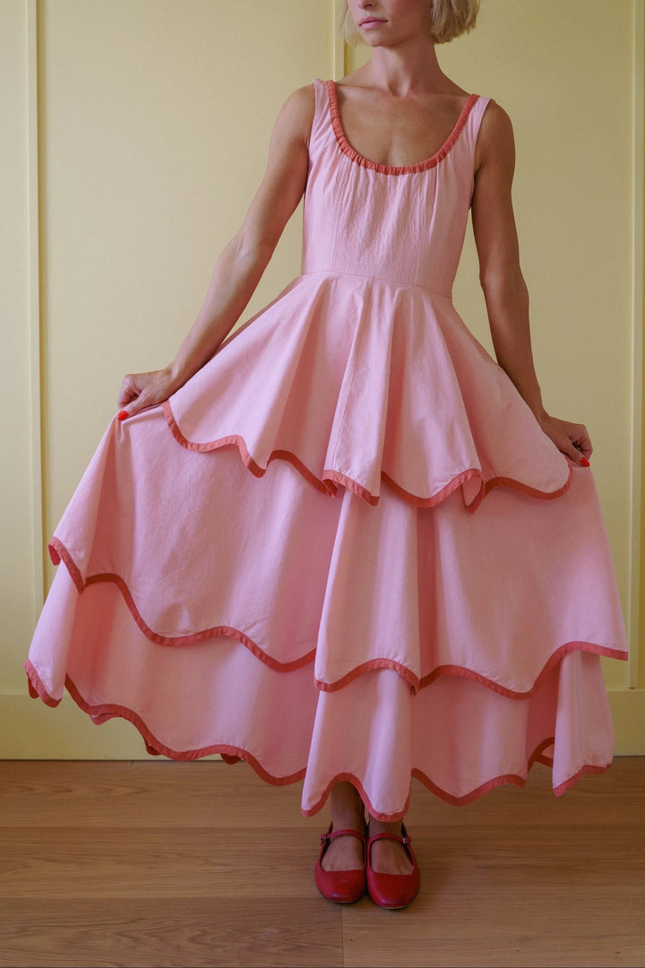 Maxikleid mit Volants