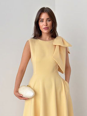 Midi-Kleid mit Knoten
