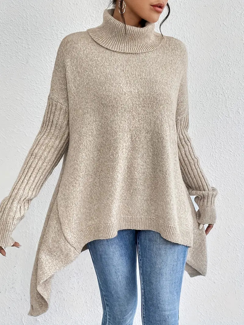 Amara™ | Eleganter langer Rollkragenpullover