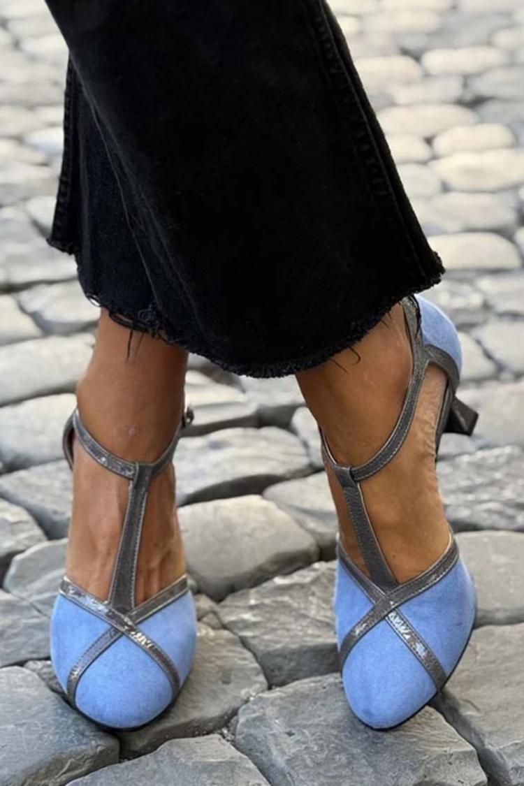 Lilou™ | Elegante Wildleder-Pumps Blau