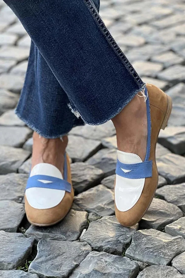 Winifred | Auffälliger Loafer im Farbblock-Design