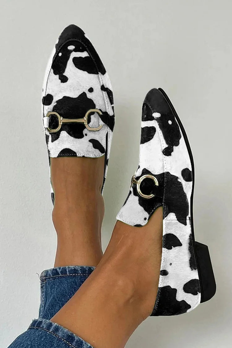 Concetta | Bedruckter Loafer mit Schnalle