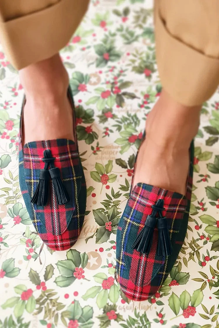 Loredana | Schottischer Chic-Loafer mit Fransen