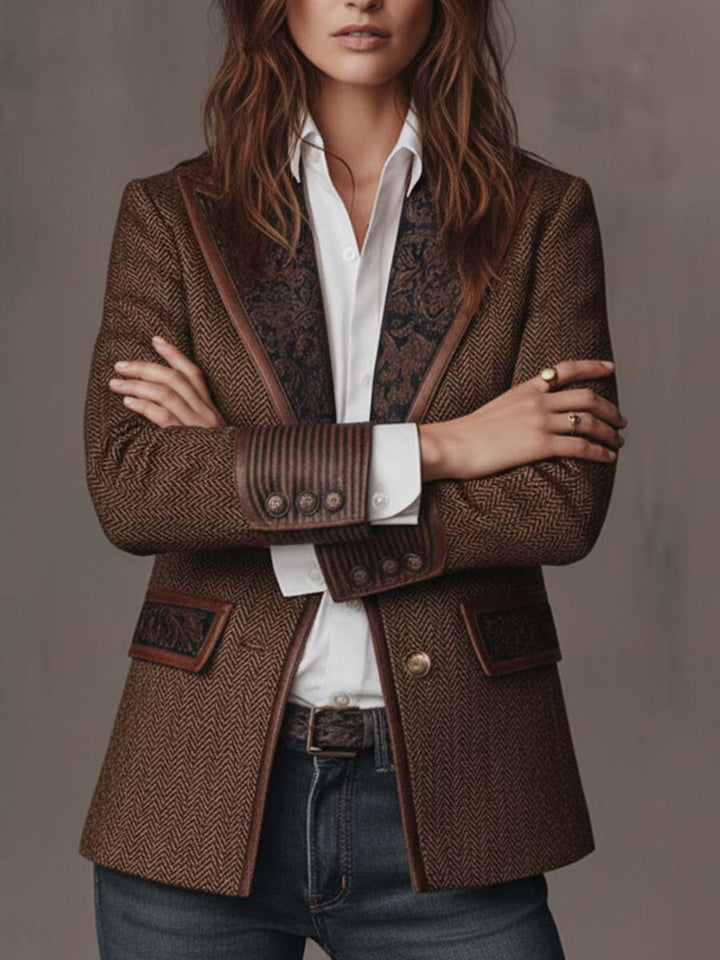 Gisèle | Blazer mit Chevron-Muster