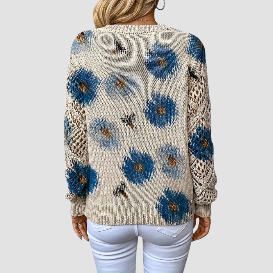 Martina™ | Eleganter Pullover mit Blumenmuster