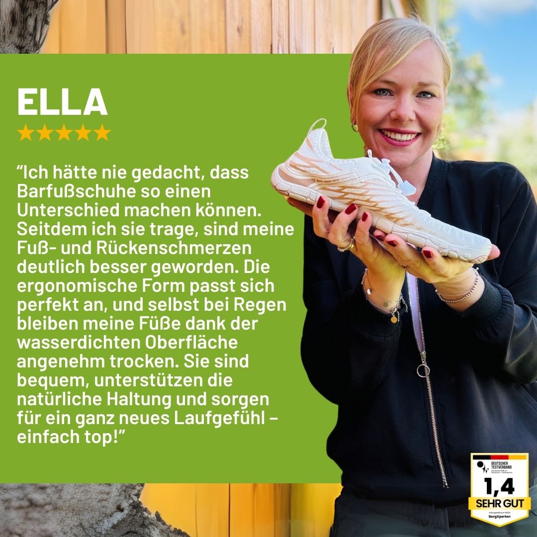 FloraX Pro - ergonomische, schmerzlindernde & wasserdichte Barfußschuhe