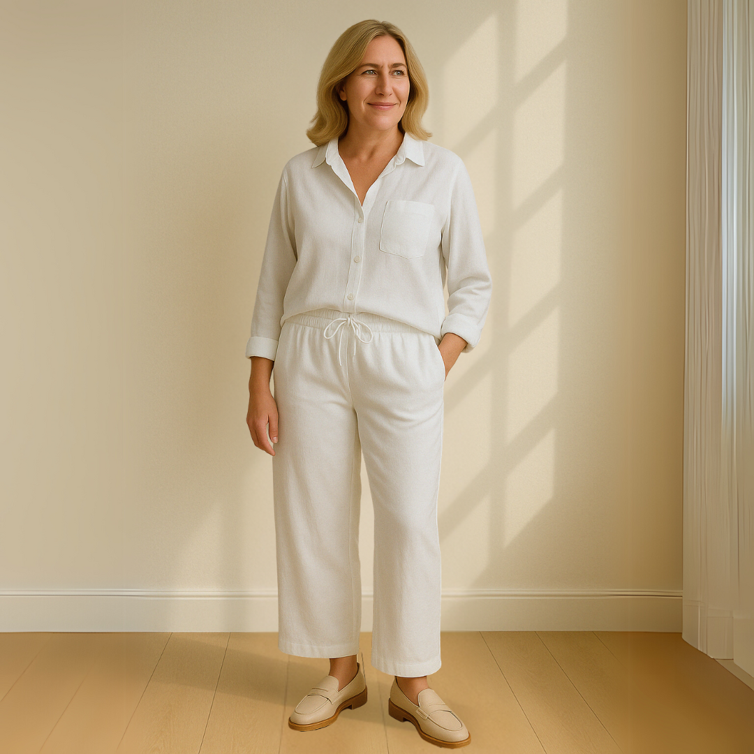 Yvonne™ | 2-teiliges Set - Bluse & weite Hose