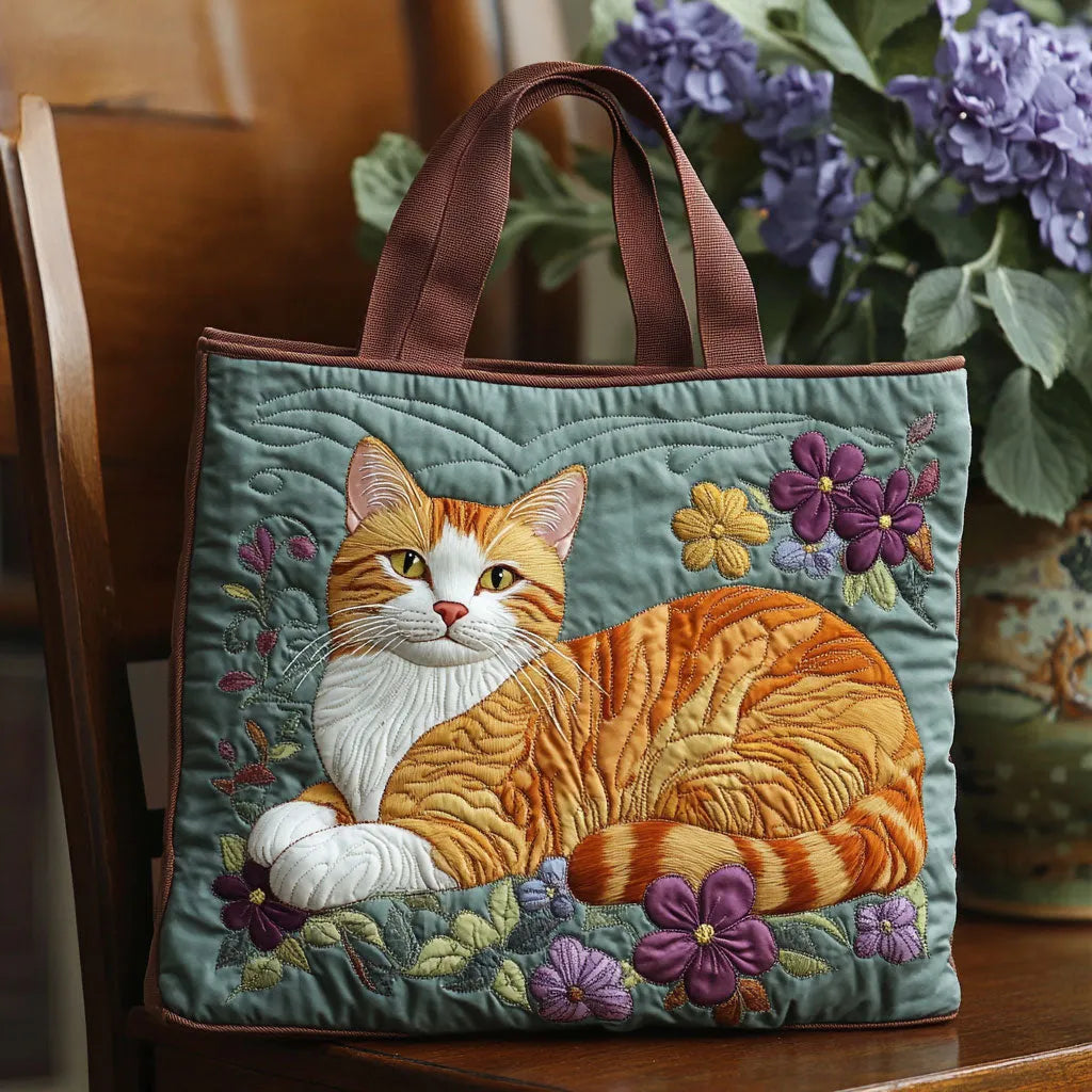Handgefertigte Tasche - Roter Kater