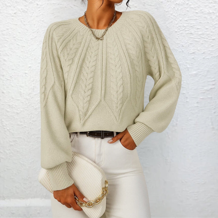 Erika™ | Eleganter Strickpullover mit weiten Ärmeln