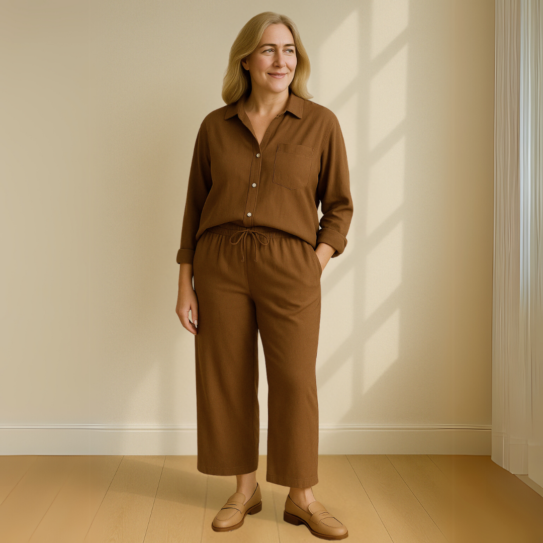 Yvonne™ | 2-teiliges Set - Bluse & weite Hose