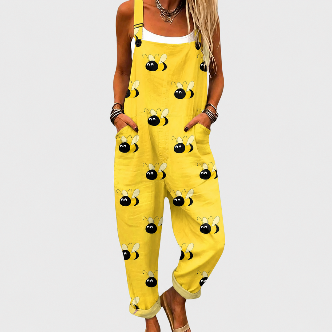 Bequeme Gedruckte Latzhose