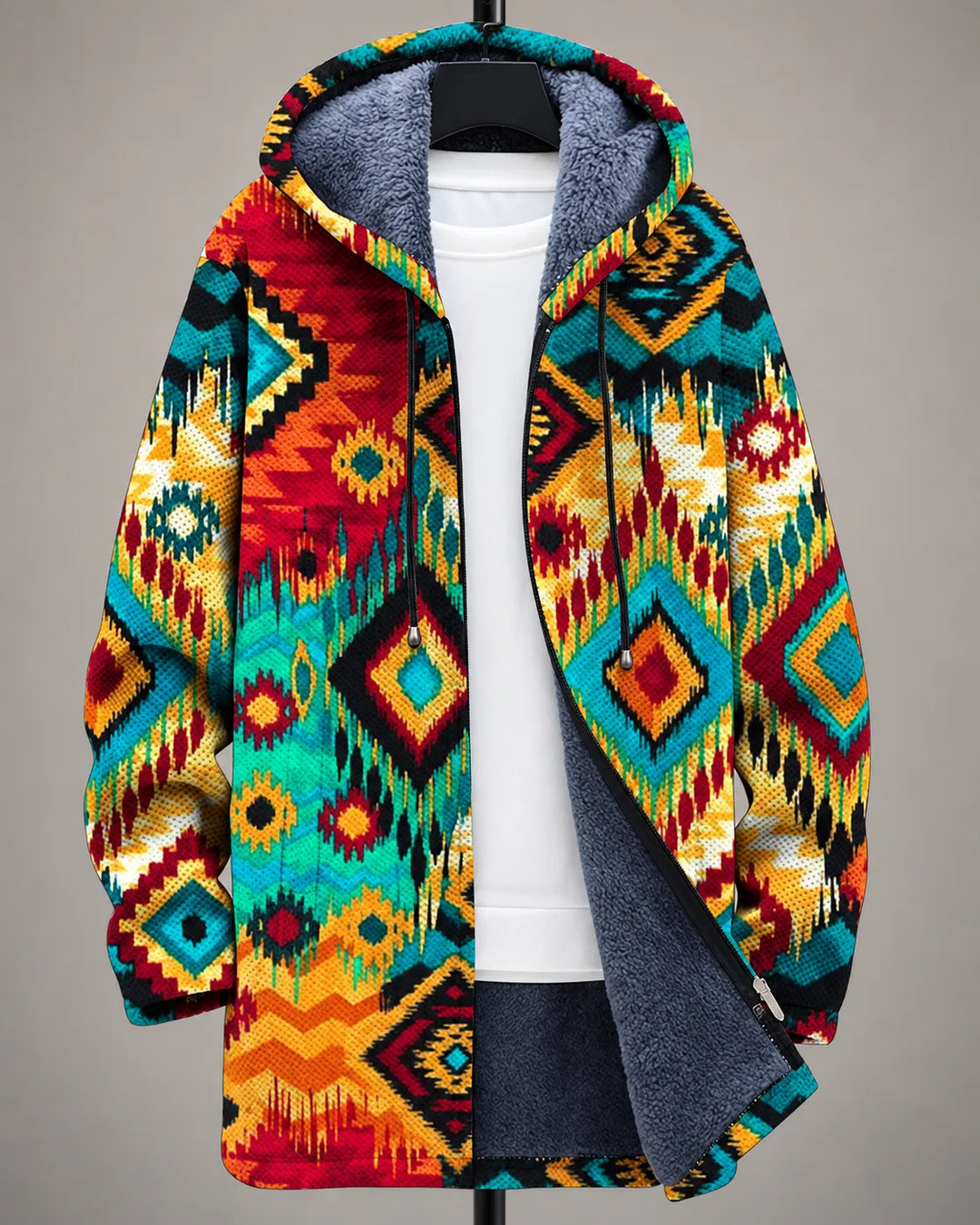 Paloma Vibrante Mosaik Kapuzenjacke