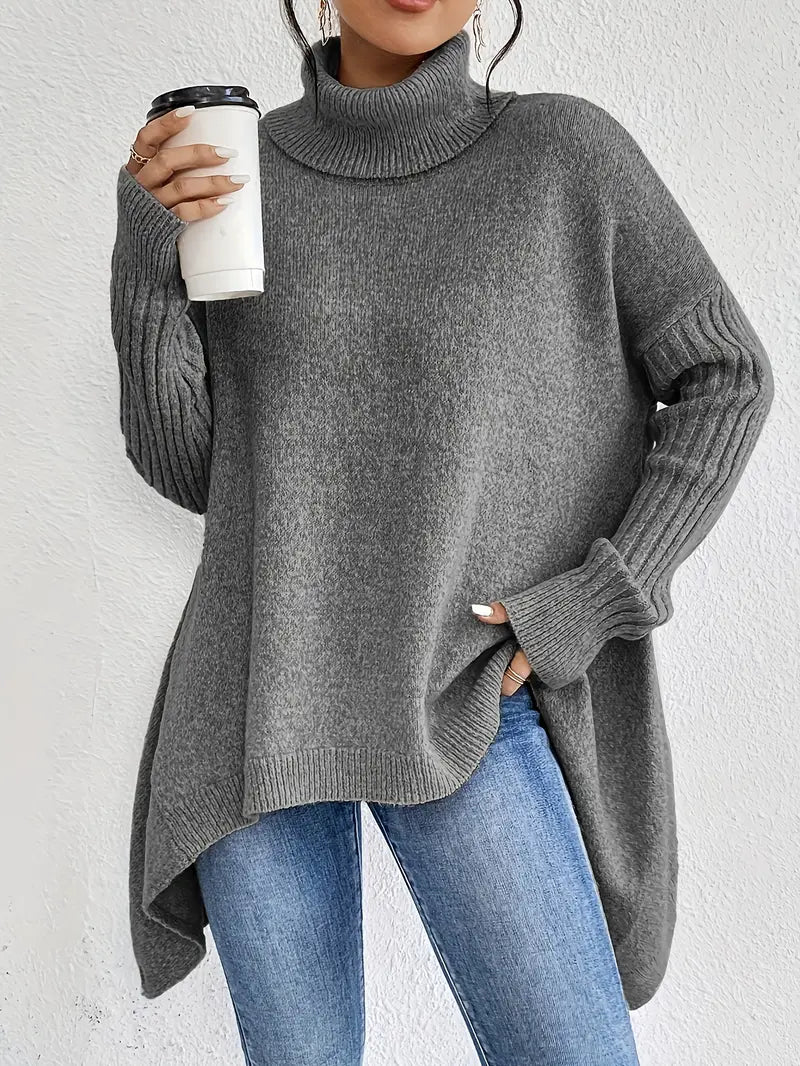 Amara™ | Eleganter langer Rollkragenpullover