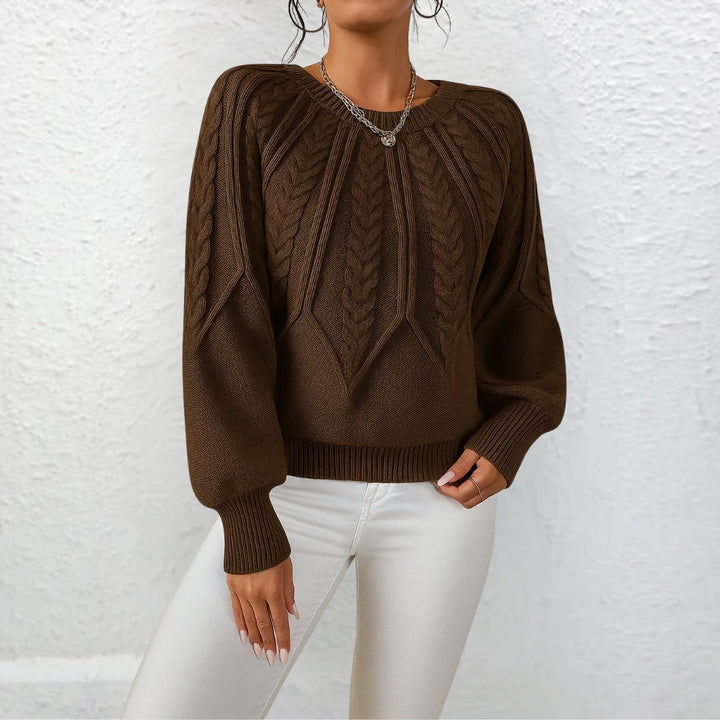 Erika™ | Eleganter Strickpullover mit weiten Ärmeln