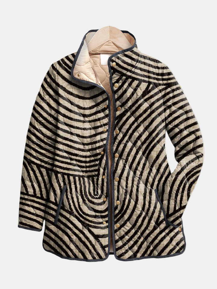 Steppjacke mit gezeichneten Kreisen Léa