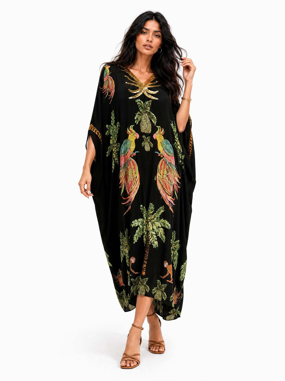 Robe mit schulterfreiem Schnitt