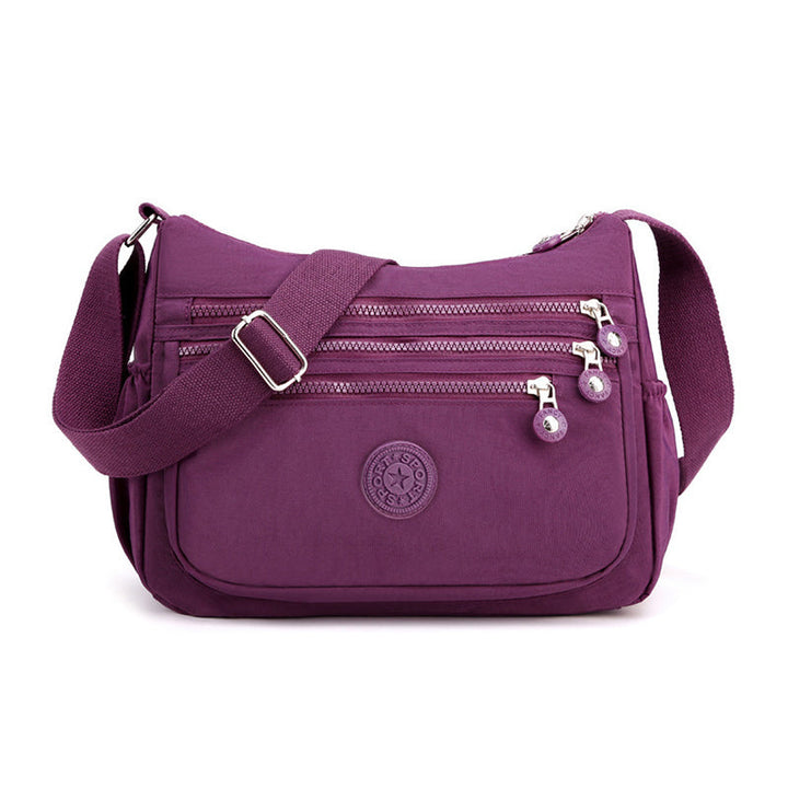 Leichte Nylon-Umhängetasche mit mehreren Taschen