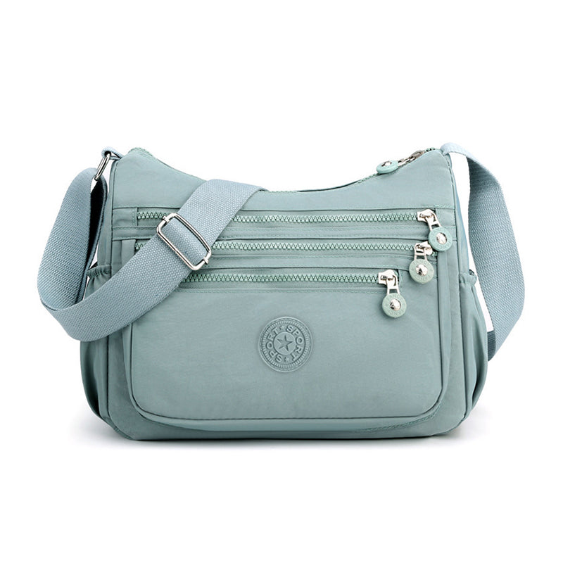 Leichte Nylon-Umhängetasche mit mehreren Taschen
