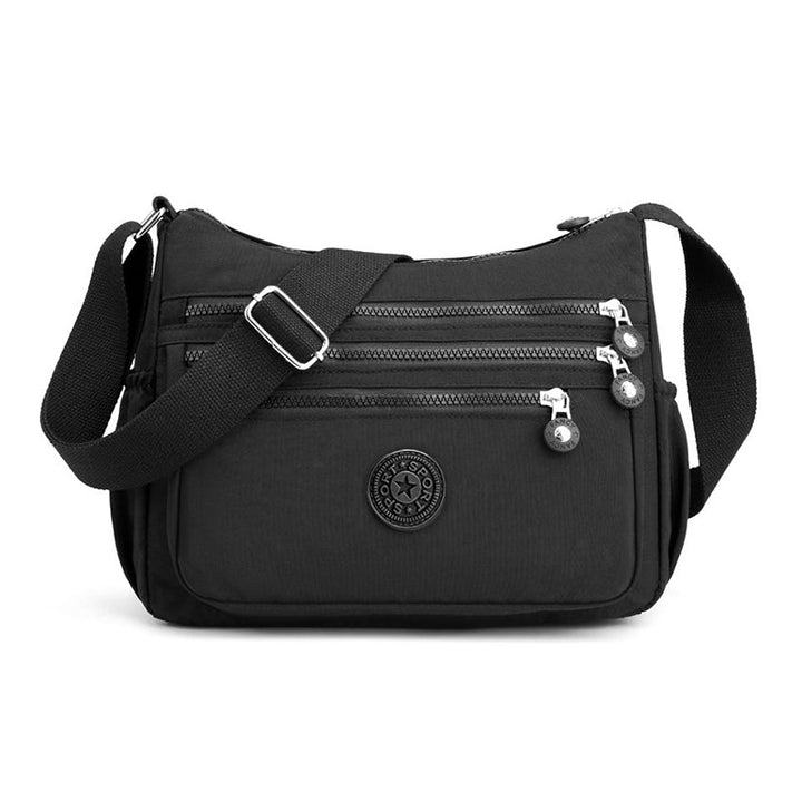 Leichte Nylon-Umhängetasche mit mehreren Taschen
