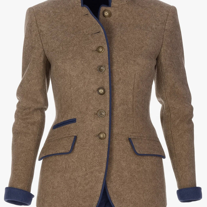 Anja™ | Elegante Strickjacke mit hohem Kragen