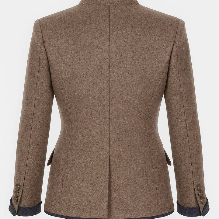 Anja™ | Elegante Strickjacke mit hohem Kragen