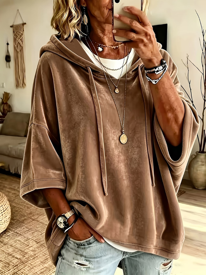 Noemi | Luxe Velours Oversized Hoodie