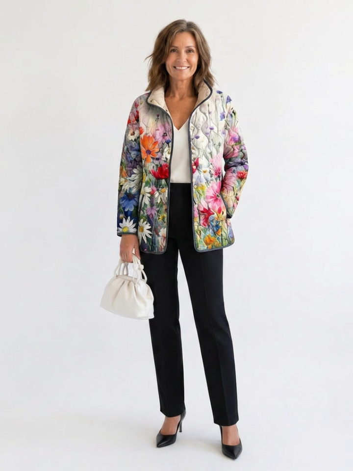 Steppjacke Wiesenblumen Manon