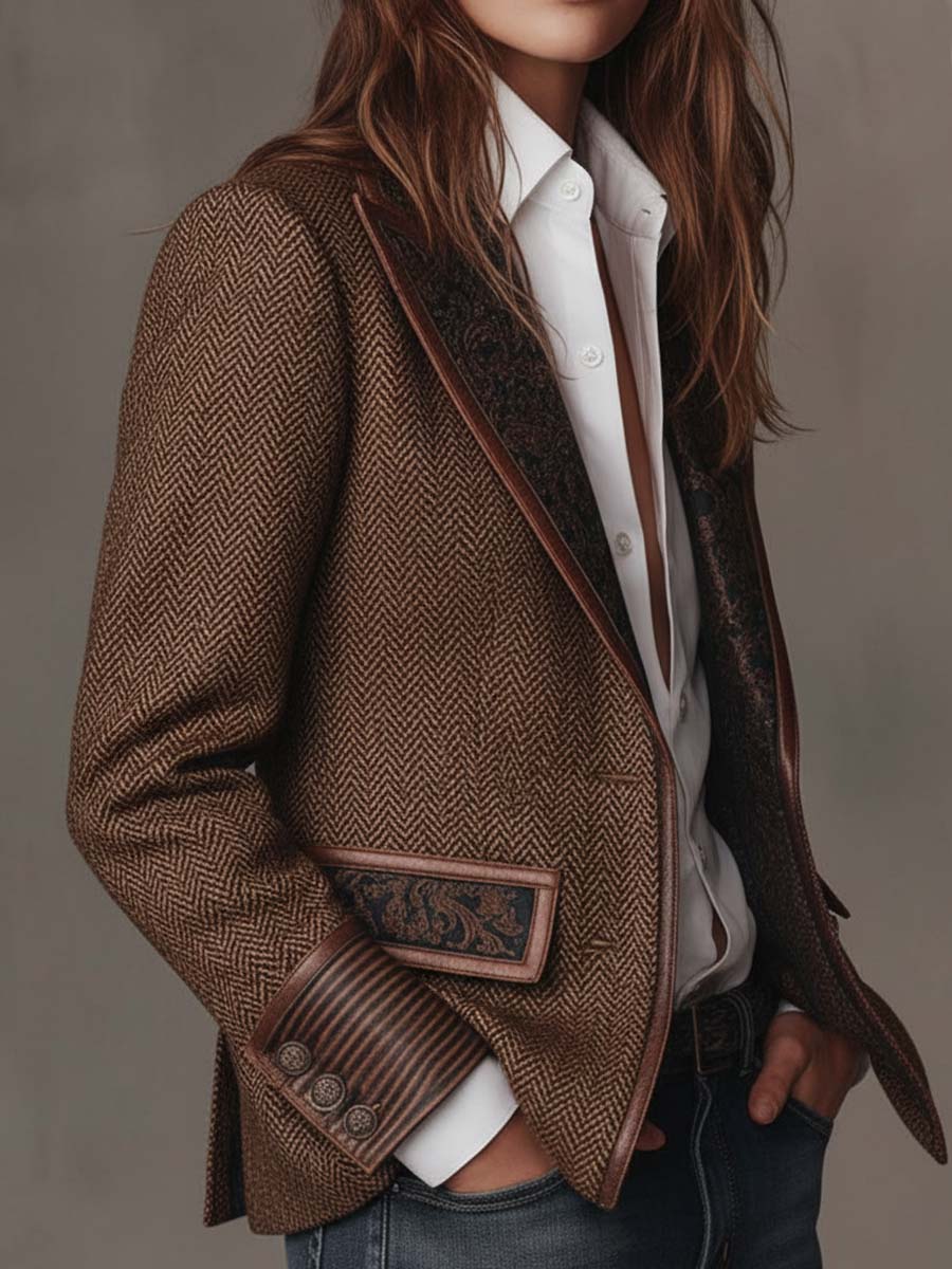 Gisèle | Blazer mit Chevron-Muster
