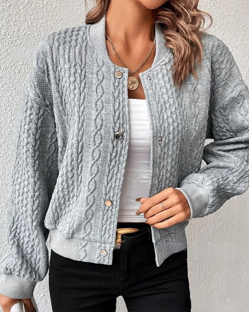 Lucille® | Elegante Strickjacke aus strukturiertem Stoff