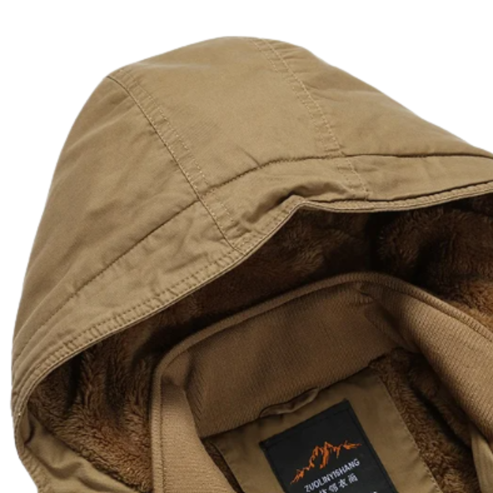 Elegante Baumwoll-Winterjacke mit Fütterung