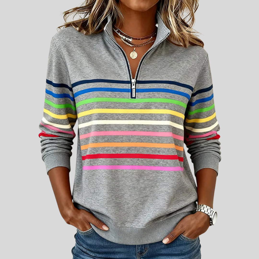 Reinou | Sportlicher Halbzip-Sweater