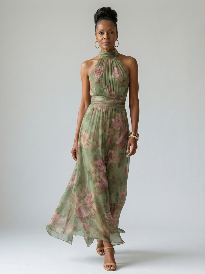 Naomi | Neckholder-Maxikleid