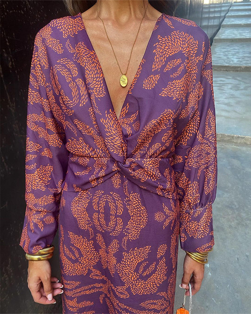 Elegantes Bedrucktes Kleid