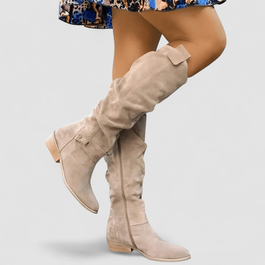 Beatrice | Hohe Stiefel aus Wildleder