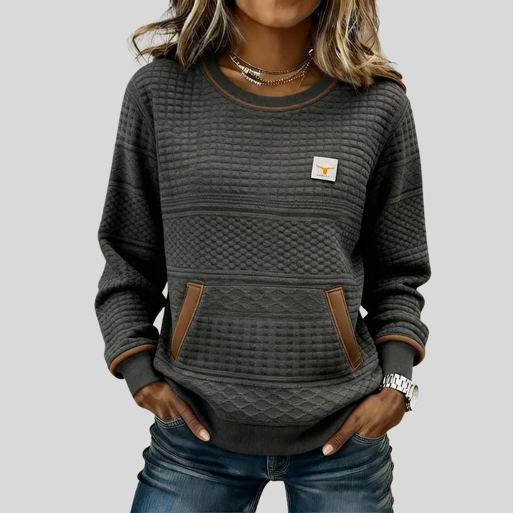 Roelie | Weicher Colorblock-Pullover