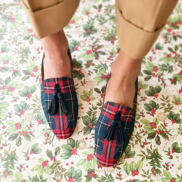 Loredana | Schottischer Chic-Loafer mit Fransen