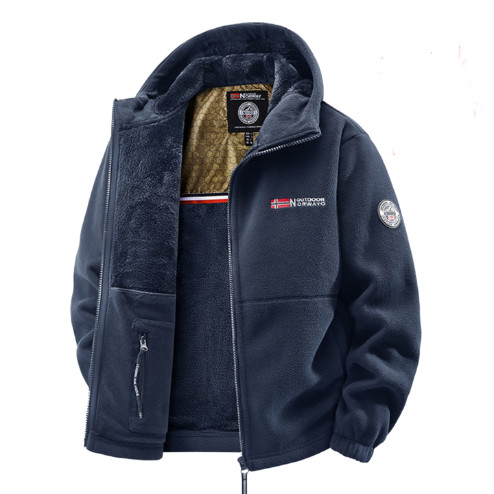 Jürgen Winterjacke mit Thermofutter in Dunkelblau