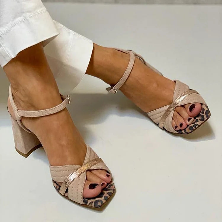 Ronja™ | Beige Leoparden-Pumps