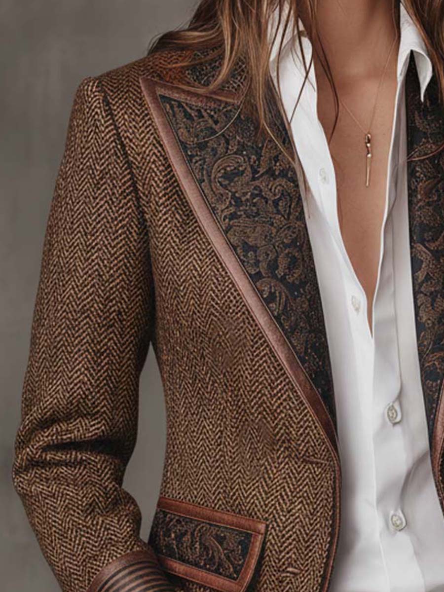 Gisèle | Blazer mit Chevron-Muster