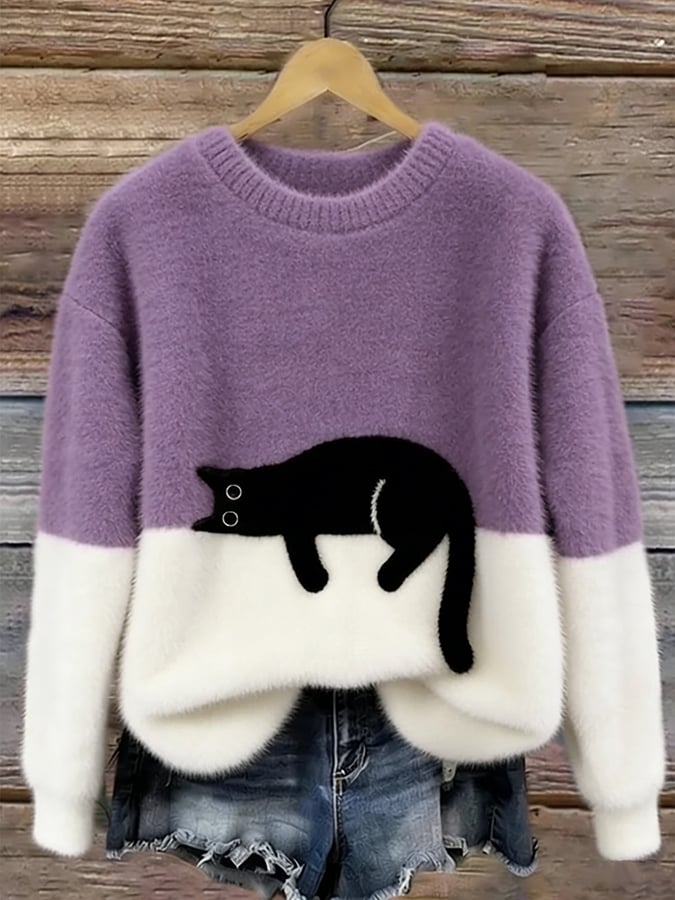 Eleganter Katzenpullover