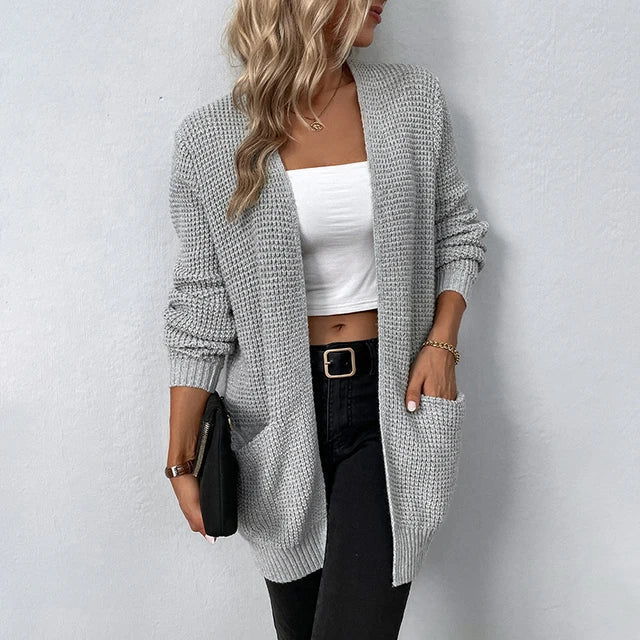Nancy | Lässiger Strick-Cardigan mit Taschen