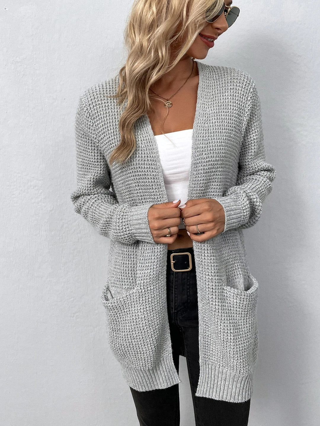 Nancy | Lässiger Strick-Cardigan mit Taschen