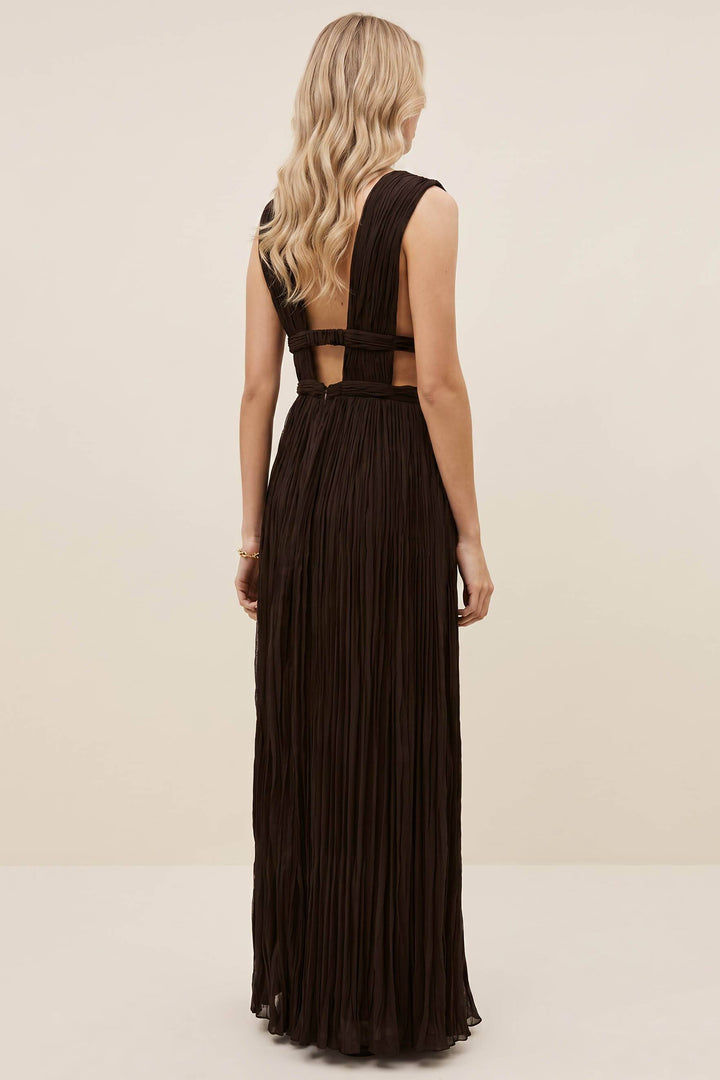 Maxi Kleid mit V-Ausschnitt