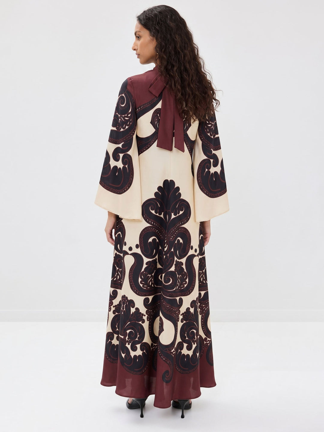 Maxi Kleid mit Strahlendem Muster