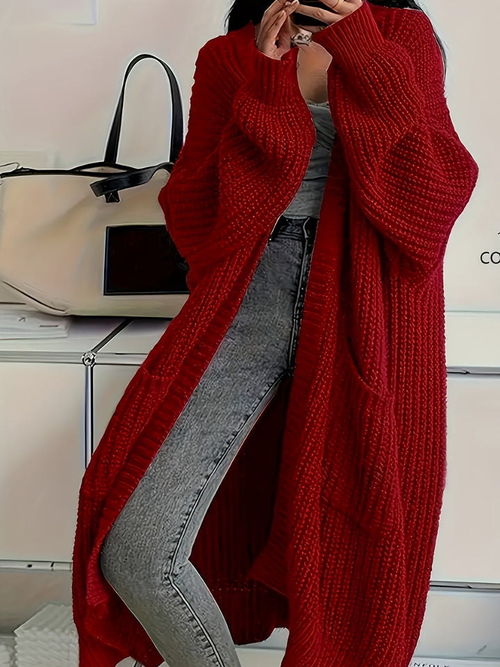 Lenie | Langes Vest mit Taschen