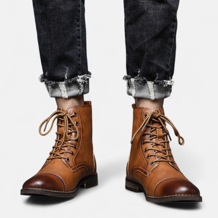 Elias | Stilvolle Herrenstiefel aus Kunstleder